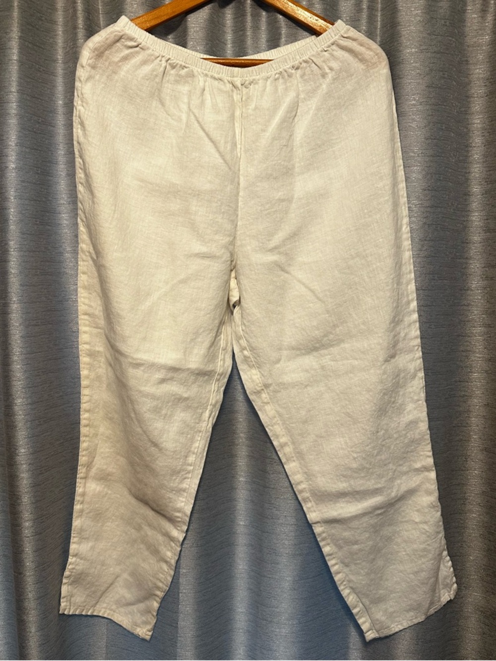 NWOT Flax Size Medium White Linen Pants